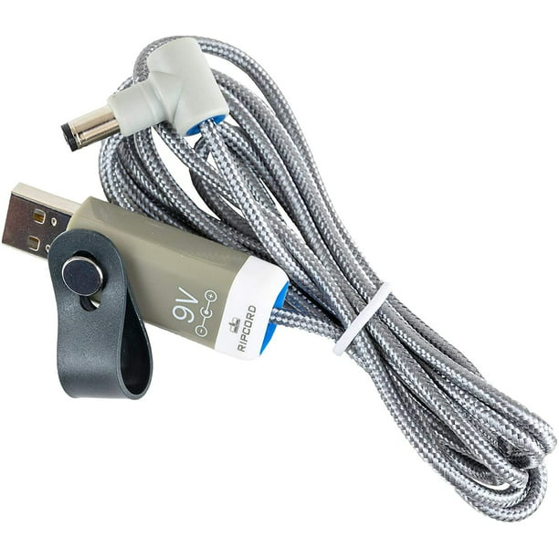 myVolts Ripcord USB to 9V DC Power Cable Compatible with The Brother PT-1010NB Label Printer 